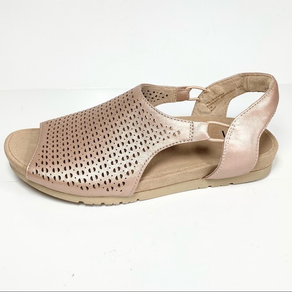 Earth Shoes Earth Womens Linden Laverne Sandals Pink Metallic